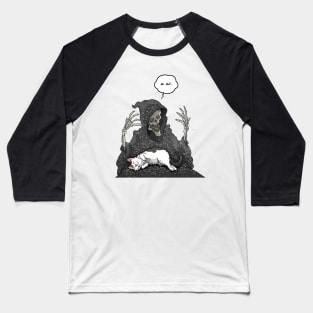 Death's cat Baseball T-Shirt